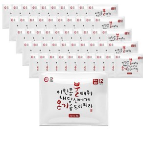 [안전]굿가성비 불온기 핫팩 붙이는 파스형 50g X 50개입/발열 찜질팩, 1개