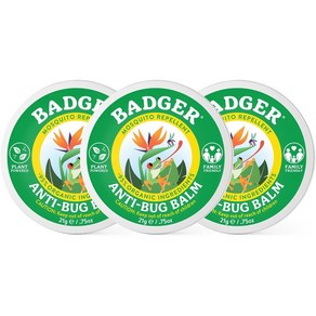 Badge 안티버그밤 유아모기기피제 모기기피제 21g 3개