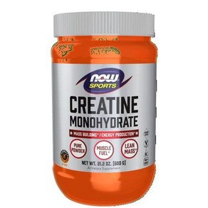 NOW Spots Nutition Ceatine Monohydate Powde NOW Spots Nutition 크레아틴 모노하이드레이트 파우더 근육량 증가*/, White/Ceam, 1개, 601g