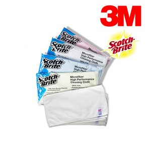 3M 스카치브라이트 초극세사 HPC 행주 10매입, 화이트, 1개