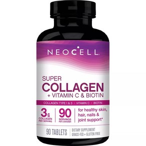 비오틴 NeoCell Super Collagen + 비타민 C & 보충제 머리카락 피부 나이 204526