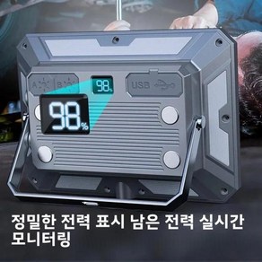 캠핑 랜턴 3색 디밍이 가능한 LED 충전식 휴대용 마그네틱 후크 및 배터리 가정용 비상용 텐트 조명 표시 F