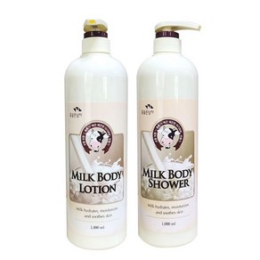 꽃을든남자 우유 바디 샤워 1000ml + 우유 바디 로션 1000ml