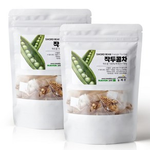 늘해찬 국산 볶은 작두콩차 티백 삼각티백 대용량, 1g, 100개입, 1개