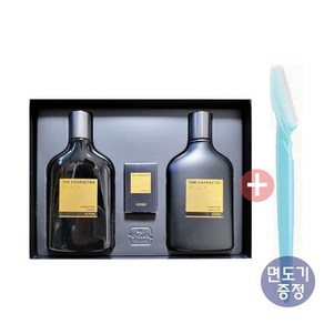 보닌 더 캐릭터 블랙 시그니처 2종 기획 (토너 140ml+5ml 에멀전 140ml+5ml) + 면도기 증정, 1개