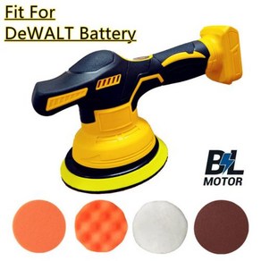 광택기 DeWALT 20V 배터리 전기 자동차 무선 자동 연마기 왁싱 샌딩 씰링 전동 공구 8 기어, 1) Battey Not Included