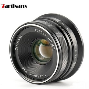 [7장인] 25mm F1.8 렌즈 7artisans 후지 X 소니 E 마운트 7아티산스