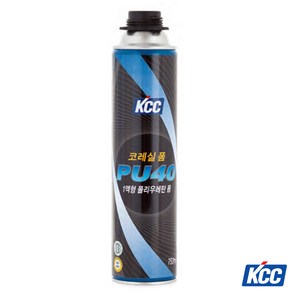 KCC 코레실 PU40 1액형 폴리우레탄폼 건타입 750ML, 1개