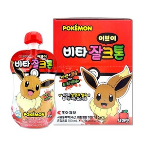 비타 잘크톤 포켓몬 이브이 사과맛 10팩, 10개, 100ml