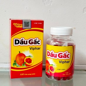 베트남 다우 걱오일 500mg 100 캡슐 대용량 열매 걱 Viphar 사은품 추가증정 dau gac Viphar