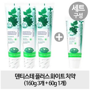 덴티스테 플러스 화이트 치약 160g 3개 + 60g, 1세트