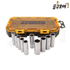 디월트 DWMT73815 1/2 드라이브 롱소켓 세트 10PCS (Metic 전용), 1개