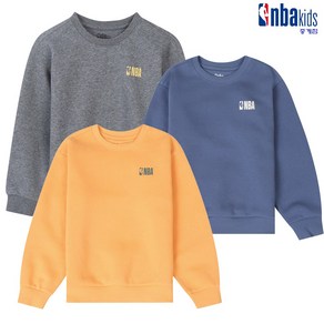 NBA키즈 중계점 느바키즈 NBAKIDS 이지한 착용감과 실루엣 스몰로고 기모 맨투맨 K244Z2210P