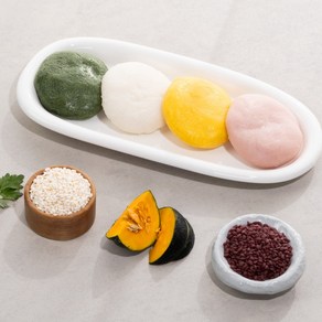 싸리재 불없이 떡만들기 [ 4색 말랑떡 반죽 ] 화전 바람떡 꽃산병 빼빼로 가래떡데이, 1개, 280g