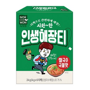 [녹차원] 인생해장티 쌀국수국물맛 4g x 6티백, 6개