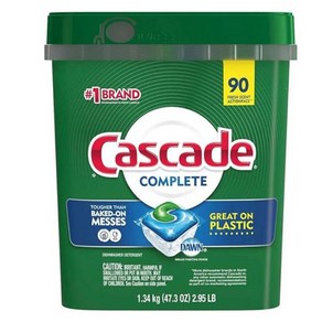 캐스캐이드 컴플리트 식기세척기용 세제 90개 Cascade Complete Dishwasher Detergent Actionpacs 90 count