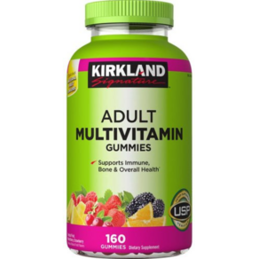 커클랜드 성인 멀티비타민 구미 160정 (구미) Kikland Adult Multivitamin (160 Gummies), 1개