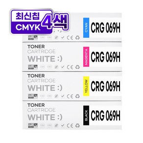 캐논 CRG-069 CRG-069H 대용량 재생 토너 MF756CX LBP674Cx MF7596CxKG, 대용량 4색, 1개