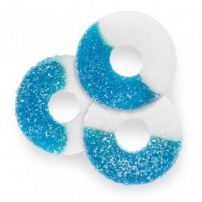 FirstChoiceCandy Gummi Blue Raspberry Gummy Rings (1 LB) FirstChoiceCandy 구미 블루 라즈베리 구미 링(1LB)