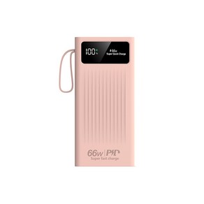 PYHO 30000mAh 보조배터리 급속충전 보조배터리 66W고속충전 케이블 4in1 캠핑용보조배터리 LED잔량 숫자표시 곰세마리