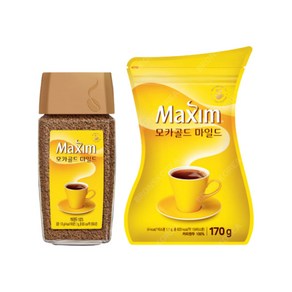 맥심 모카골드 마일드 병커피 알커피 리필커피 270g