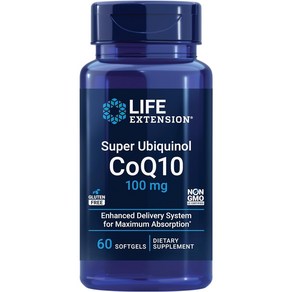 라이프익스텐션 슈퍼 유비퀴놀 CoQ10 100mg 소프트젤, 60정, 2개