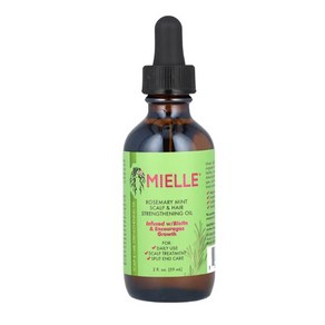 Mielle 두피 및 모발 강화 오일 로즈메리 민트 59ml(2fl oz), Mielle두피및모발강화오일로즈메리민트59ml, 1개, 59ml