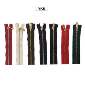 YKK지퍼 골드3호지퍼(25cm), 25cm골드그린-890