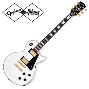 [Inspied by Gibson Customshop] 에피폰 Epiphone Les Paul Custom - Alpine White (ECLPCAWGH1), 1개