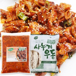 춘천식 매운닭갈비 1kg+사누끼우동 1.15kg(우동사리)