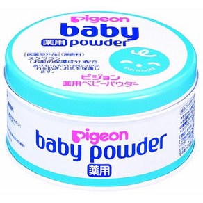 Pigeon 비둘기 약용 베이비 파우더 블루 캔 150g (), 1개, 1g