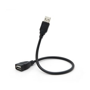 맘보 USB 암숫 연장 케이블 각도조절 플렉서블 자바라타입 연결잭, 1개, 30cm