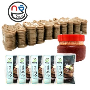 하남이조 평양냉면 (2kg+ 냉면육수 350g x 5봉 + 비빔장 500g) 물냉면 비빔냉면 냉면사리 냉면면, 2kg, 5개