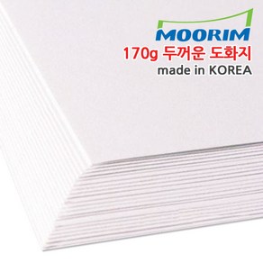 무림 도화지전지 170g 25매 켄트지 두꺼운 전지 도화지