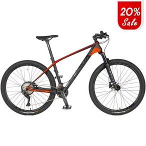 [사바코리아]SAVA TORCH5.0 사바 토치5.0 데오레 22단 27.5인치 카본 MTB자전거 100%완조립, 블랙 레드, 19, 1개