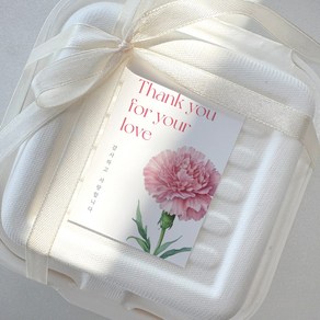 카네이션 가정의달 어버이날 스승의날 선물 포장 스티커 30개 로엣 [Bloom]