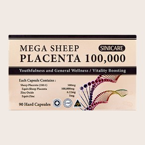 Sinicae Mega Sheep Placenta 100000mg 90C x5, 5개, 90정