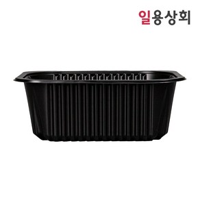 [ILYONG] 실링용기 JH 19157 1300ml 200개 검정, 1개