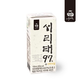 두보원 서리태97+두유 /프리미엄검은콩 국산서리태콩 100% 고단백 벌꿀함유 콩물 콩국수.무설탕 블랙푸드 영양간식 효도선물 non GMO, 190ml, 20개