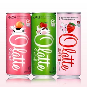 동아 오라떼 240ml 피치10 애플10 딸기10 총 30캔, 30개