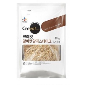 크레잇 갈비맛 알떡 스테이크 CJ 140gx10ea, 1개