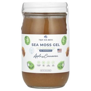 Tue Sea Moss 씨모스 젤 사과/시나몬 453g(16fl oz), Tue Sea Moss 씨모스 젤 사과/시나몬 453, 453g, 1개