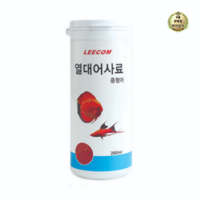 리컴 중형어 열대어사료, 1개, 260ml