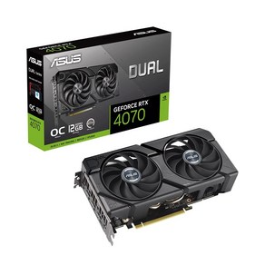 ASUS DUAL 지포스 RTX 4070 O12G EVO OC D6X 12GB, DUAL-RTX4070-O12G-EVO