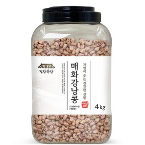 건강곡간 매화강낭콩 크랜베리빈 새알콩 통, 4kg, 1개