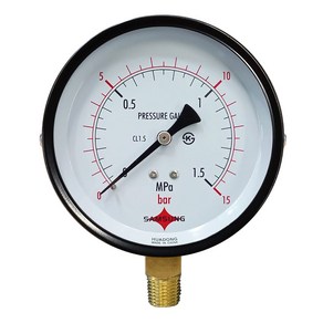 삼성계기 일반 압력계 A타입 100파이, 100파이 35ba, 1개