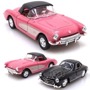 웰리 1957 코브라 콜벳 + 벤츠 300SL 미니카 2P 세트, 2P세트(코브라콜벳+벤츠300SL), 1개