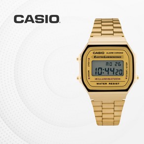 카시오 CASIO 메탈 빈티지 전자 남자 여자 손목시계 A168WG-9W 금장 커플 패션시계