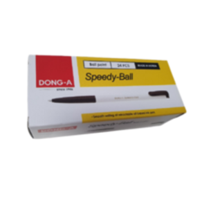 동아 스피디볼 볼펜 0.7mm 1box 24개입 SPEEDY BALL 속기용, 검정