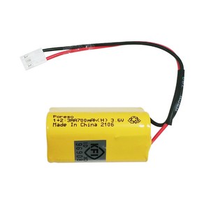 포레소 소방용 배터리 1+2 3AA 700mAh 3.6V 예비전원 3핀 빨검